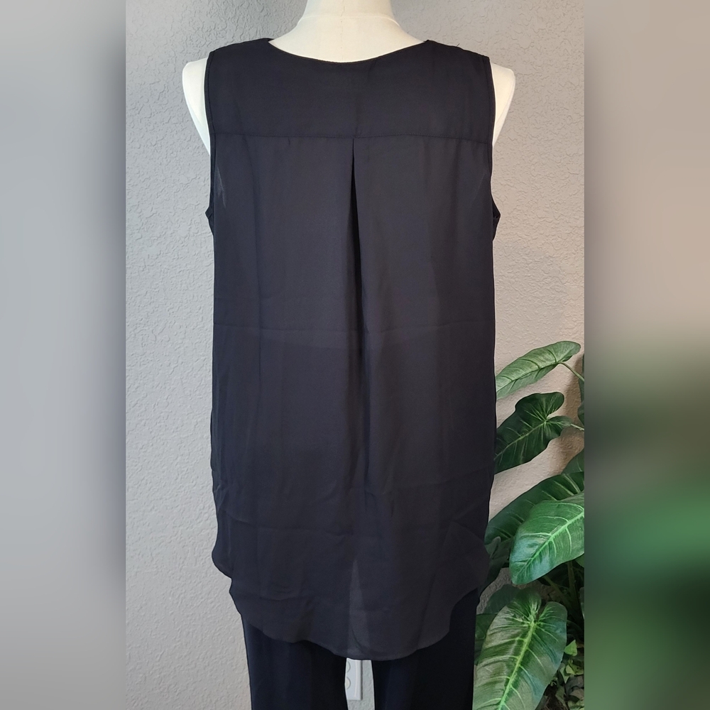 CATO Solid Black Sleeveless Women's Top - Plus Size 18/20W or Size 2X - Picture 3 of 6